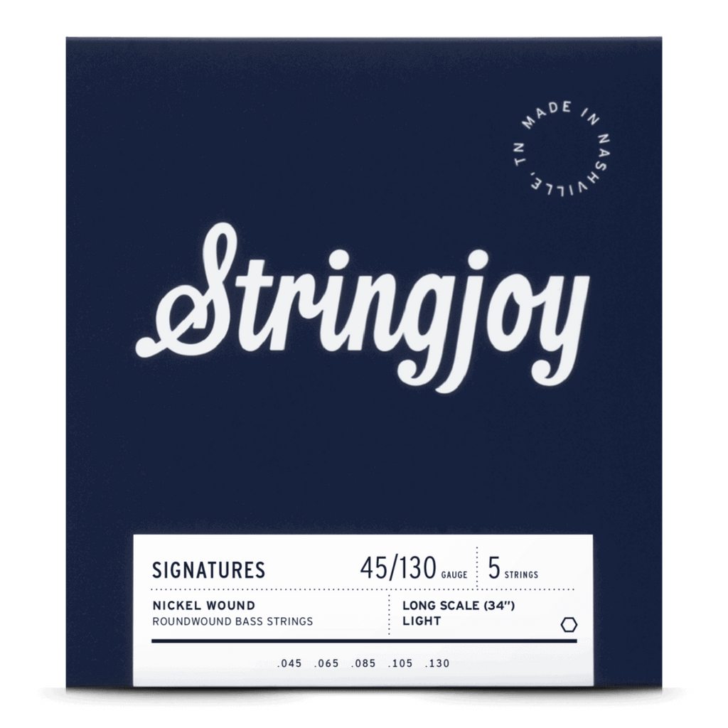 Stringjoy BA45130LS Signatures 5-String Bass Guitar String Set 45-130