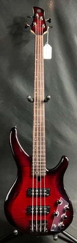 Yamaha TRBX604FM 4-String Bass Guitar Flamed Maple Dark Red Burst