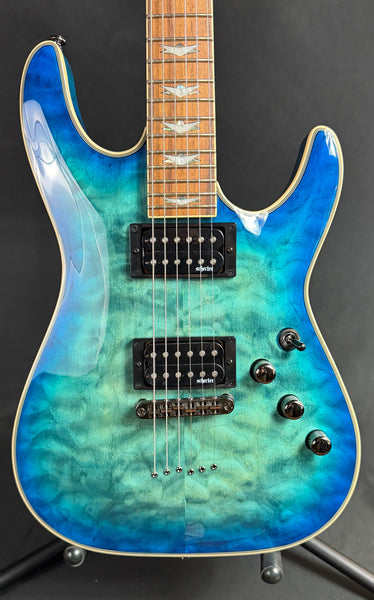 Schecter Omen Extreme-6 Electric Guitar Ocean Blue Burst Finish
