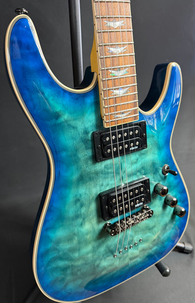 Schecter Omen Extreme-6 Electric Guitar Ocean Blue Burst Finish