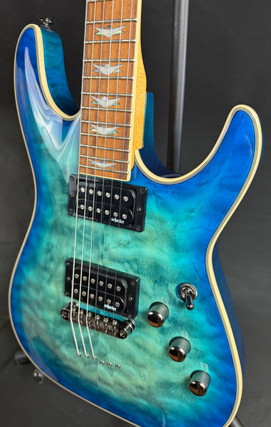 Schecter Omen Extreme-6 Electric Guitar Ocean Blue Burst Finish