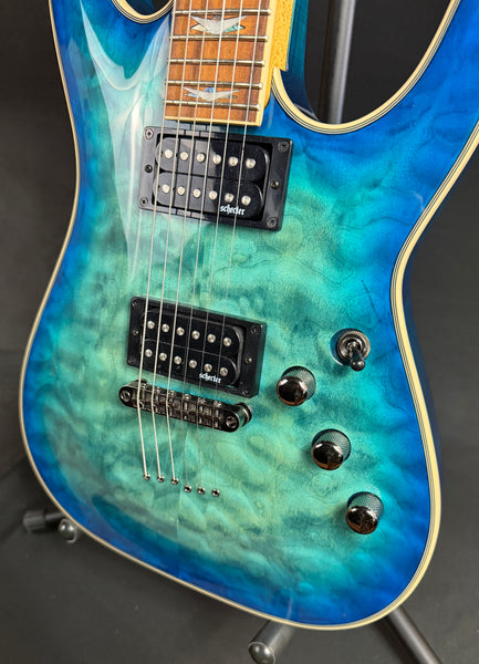 Schecter Omen Extreme-6 Electric Guitar Ocean Blue Burst Finish