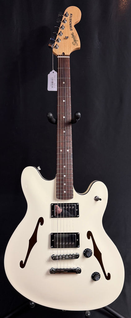 Squier Affinity Starcaster Semi-Hollow Body Electric Guitar Olympic White