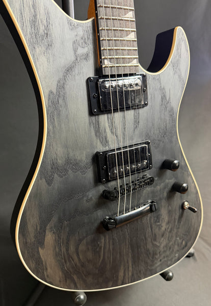 Schecter Avenger Standard Electric Guitar Charcoal Satin Ash Finish