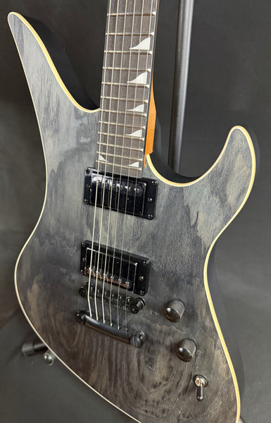 Schecter Avenger Standard Electric Guitar Charcoal Satin Ash Finish