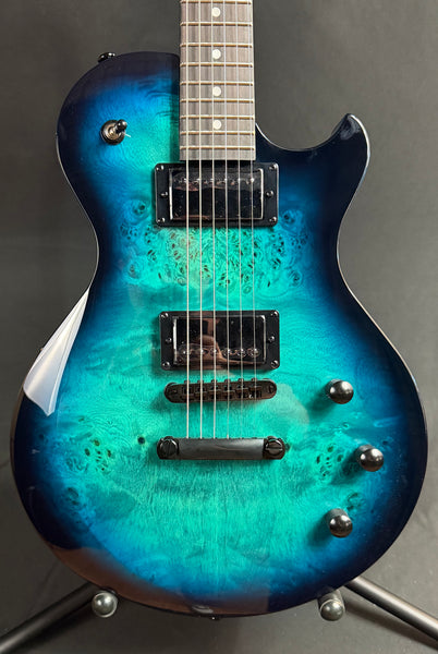 Schecter Solo-II Standard Electric Guitar Ocean Blue Burst Burl Finish
