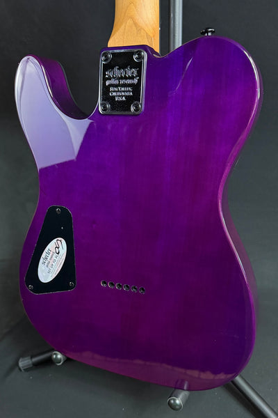 Schecter PT Standard Electric Guitar Purple Burst Burl Finish