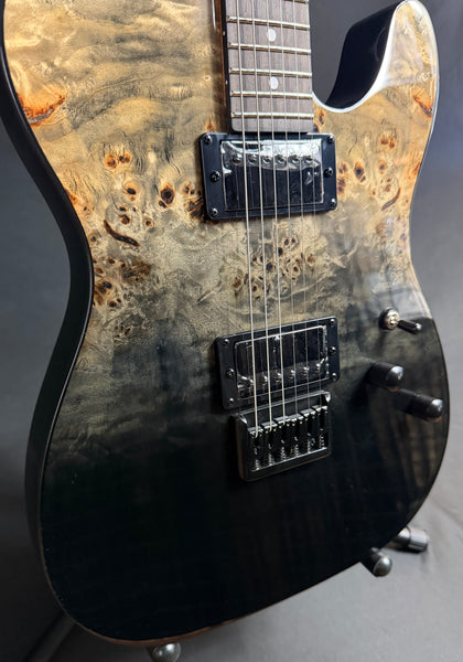 Schecter PT Standard Electric Guitar Black Fade Burst Burl Finish
