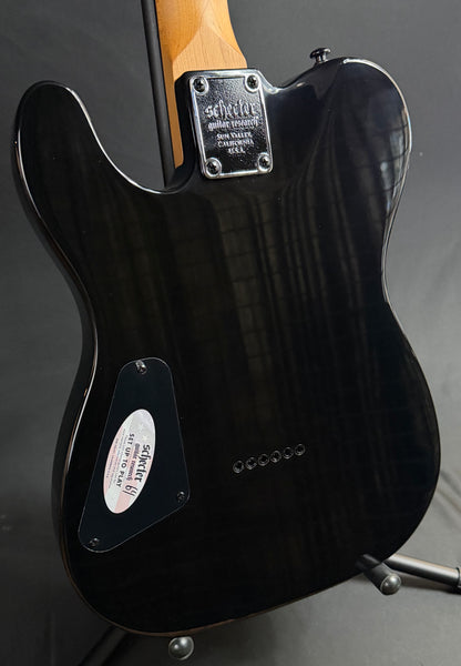 Schecter PT Standard Electric Guitar Black Fade Burst Burl Finish