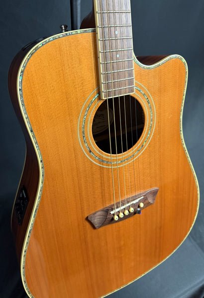 Washburn WDFLB26SCE Forrest Lee Bender Dreadnought Cutaway Acoustic-Electric Guitar w/ Case