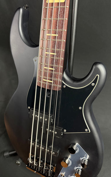 Yamaha BB735A Broad Bass 5-String Bass Guitar Translucent Matte Black w/ Gig Bag (042)