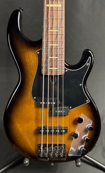 Yamaha BB735A Broad Bass 5-String Bass Guitar Dark Coffee Sunburst w/ Gig Bag (243)