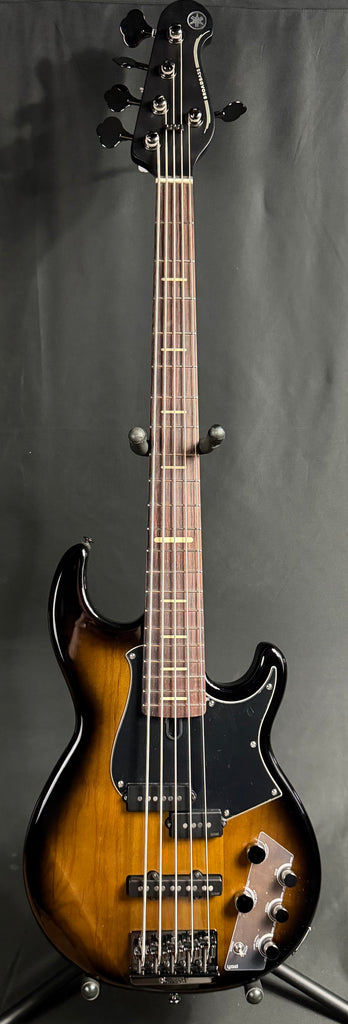 Yamaha BB735A Broad Bass 5-String Bass Guitar Dark Coffee Sunburst w/ Gig Bag (112)