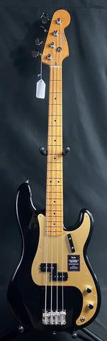 Fender Vintera II '50s Precision Bass 4-String Bass Guitar Gloss Black w/ Gig Bag