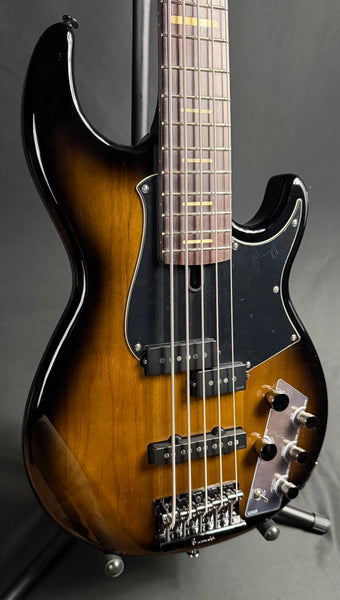 Yamaha BB735A Broad Bass 5-String Bass Guitar Dark Coffee Sunburst w/ Gig Bag (112)