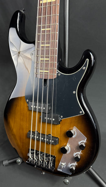 Yamaha BB735A Broad Bass 5-String Bass Guitar Dark Coffee Sunburst w/ Gig Bag (112)