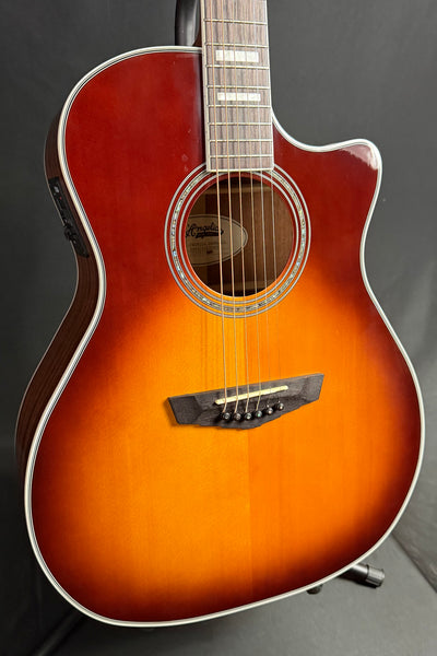 D'Angelico Premier Gramercy Grand Auditorium Cutaway Acoustic-Electric Guitar Iced Tea Burst (470)
