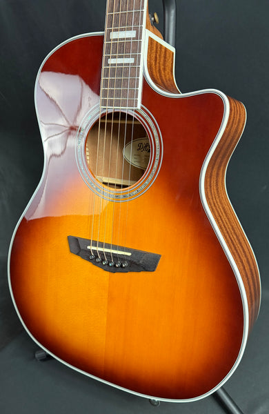 D'Angelico Premier Gramercy Grand Auditorium Cutaway Acoustic-Electric Guitar Iced Tea Burst (470)