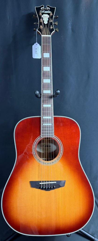 D'Angelico Premier Lexington Dreadnought Acoustic-Electric Guitar Iced Tea Burst (661)