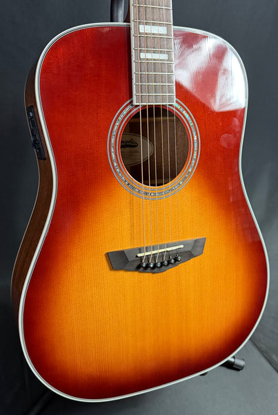 D'Angelico Premier Lexington Dreadnought Acoustic-Electric Guitar Iced Tea Burst (661)