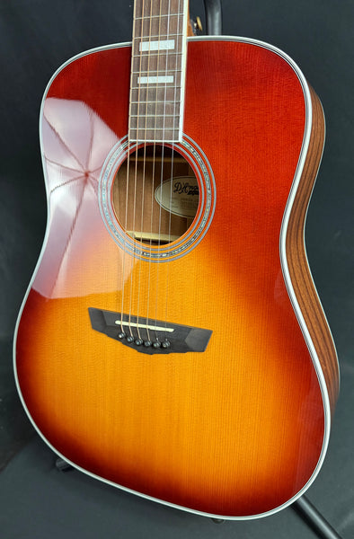 D'Angelico Premier Lexington Dreadnought Acoustic-Electric Guitar Iced Tea Burst (661)