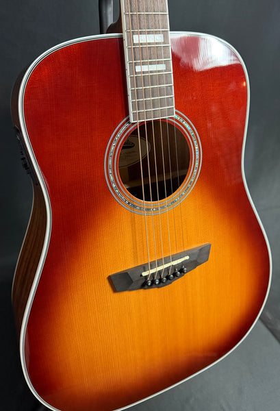 D'Angelico Premier Lexington Dreadnought Acoustic-Electric Guitar Iced Tea Burst (661)