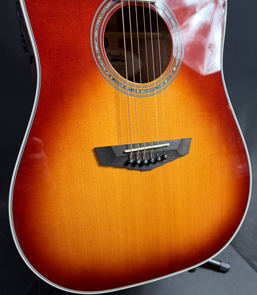D'Angelico Premier Lexington Dreadnought Acoustic-Electric Guitar Iced Tea Burst (661)
