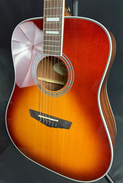 D'Angelico Premier Lexington Dreadnought Acoustic-Electric Guitar Iced Tea Burst (661)