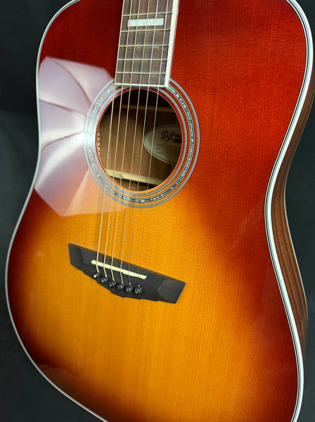 D'Angelico Premier Lexington Dreadnought Acoustic-Electric Guitar Iced Tea Burst (661)