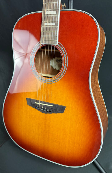 D'Angelico Premier Lexington Dreadnought Acoustic-Electric Guitar Iced Tea Burst (063)
