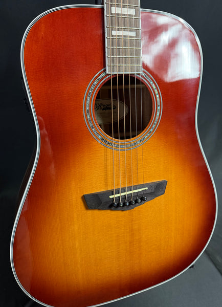 D'Angelico Premier Lexington Dreadnought Acoustic-Electric Guitar Iced Tea Burst (063)