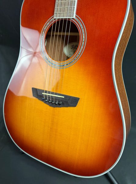 D'Angelico Premier Lexington Dreadnought Acoustic-Electric Guitar Iced Tea Burst (063)
