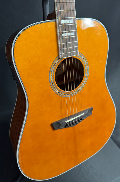 D'Angelico Premier Lexington Dreadnought Acoustic-Electric Guitar Vintage Natural (480)