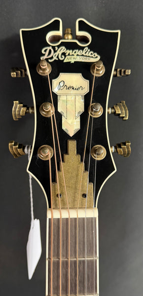 D'Angelico Premier Lexington Dreadnought Acoustic-Electric Guitar Trans Black Cherry (655)