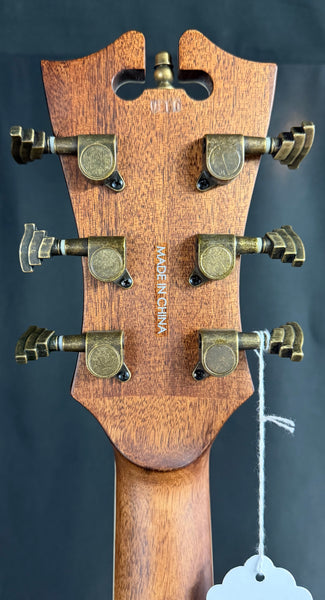 D'Angelico Premier Lexington Dreadnought Acoustic-Electric Guitar Trans Black Cherry (655)