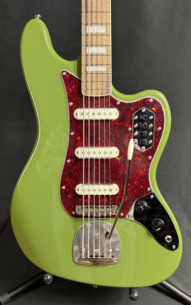 Squier FSR Classic Vibe Bass VI Electric Guitar Olive Finish w/ Matching Headstock