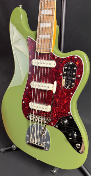 Squier FSR Classic Vibe Bass VI Electric Guitar Olive Finish w/ Matching Headstock