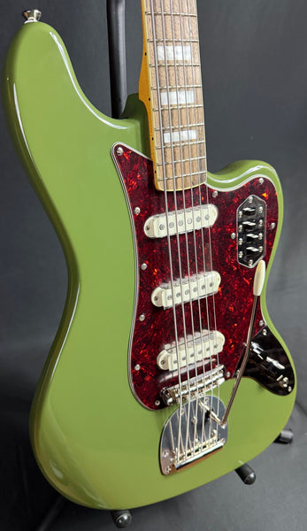 Squier FSR Classic Vibe Bass VI Electric Guitar Olive Finish w/ Matching Headstock