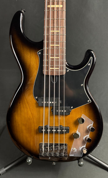 Yamaha BB735A Broad Bass 5-String Bass Guitar Dark Coffee Sunburst w/ Gig Bag (289)