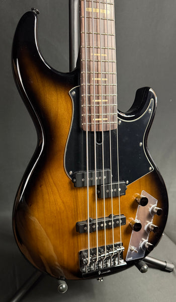 Yamaha BB735A Broad Bass 5-String Bass Guitar Dark Coffee Sunburst w/ Gig Bag (289)