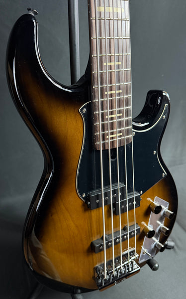 Yamaha BB735A Broad Bass 5-String Bass Guitar Dark Coffee Sunburst w/ Gig Bag (289)