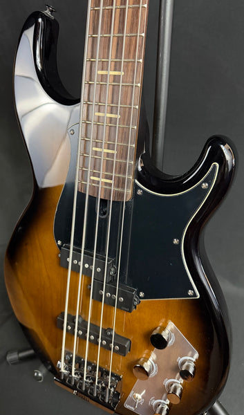 Yamaha BB735A Broad Bass 5-String Bass Guitar Dark Coffee Sunburst w/ Gig Bag (289)