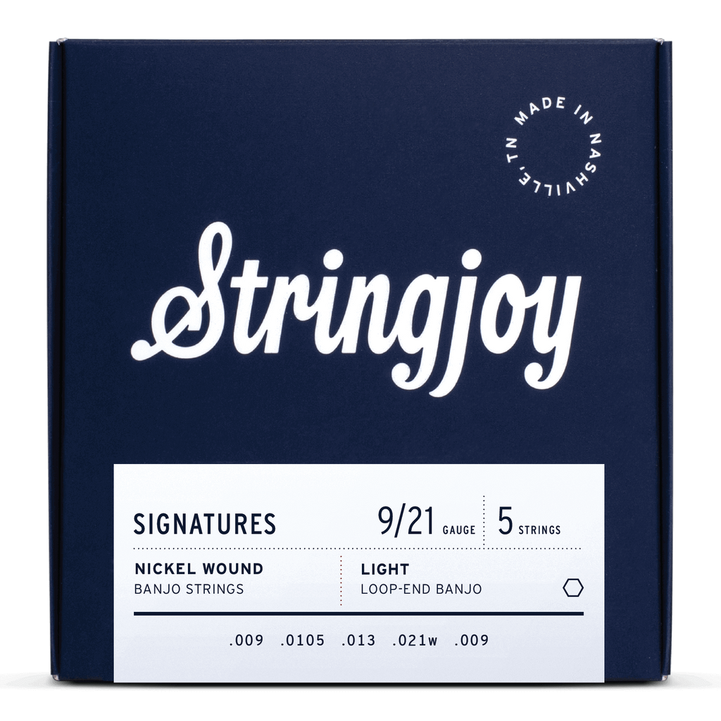 Stringjoy NW0921 Signatures Banjo String Set Nickel Wound 9-21