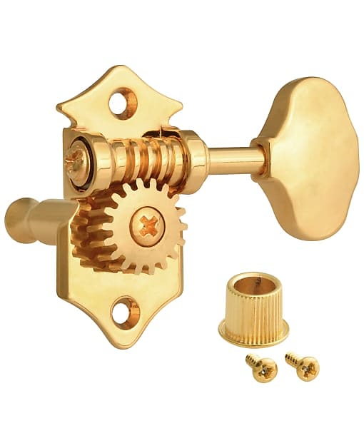 Golden Gate F-2331 Premium Vintage Style Open-Gear Guitar Tuning Machines 3+3 Gold