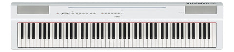 Yamaha P125WH 88-Key Weighted Action Digital Piano with Power Supply and Sustain Pedal White