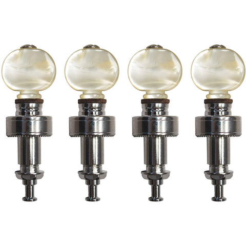 Golden Gate P-130 Deluxe Pancake Planet-Style Banjo Tuners-Nickel-3/8in-Set of 4