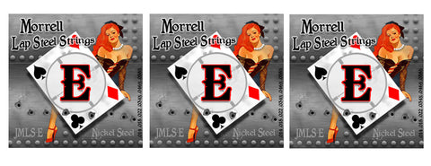 Morrell JMLS-E Premium 6-String Lap Steel Guitar Strings for E-Tuning (3 Pack)