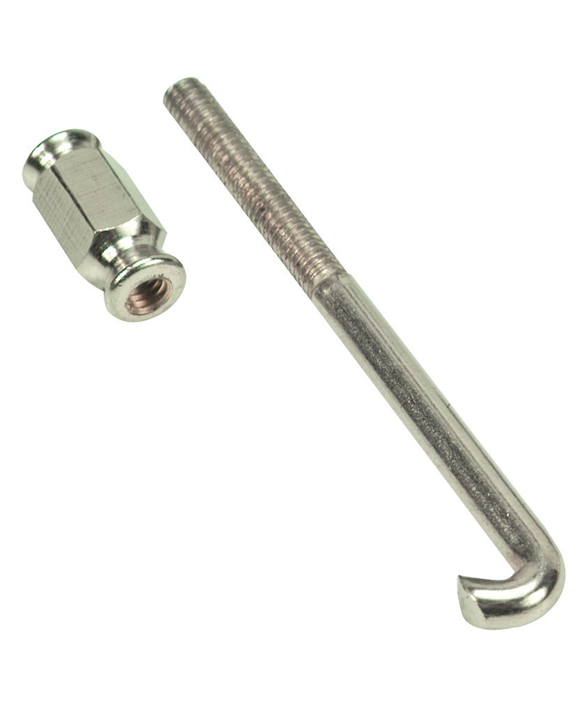 Golden Gate P-40 Bracket Hook and Nut Set – Nickel-Plated Brass