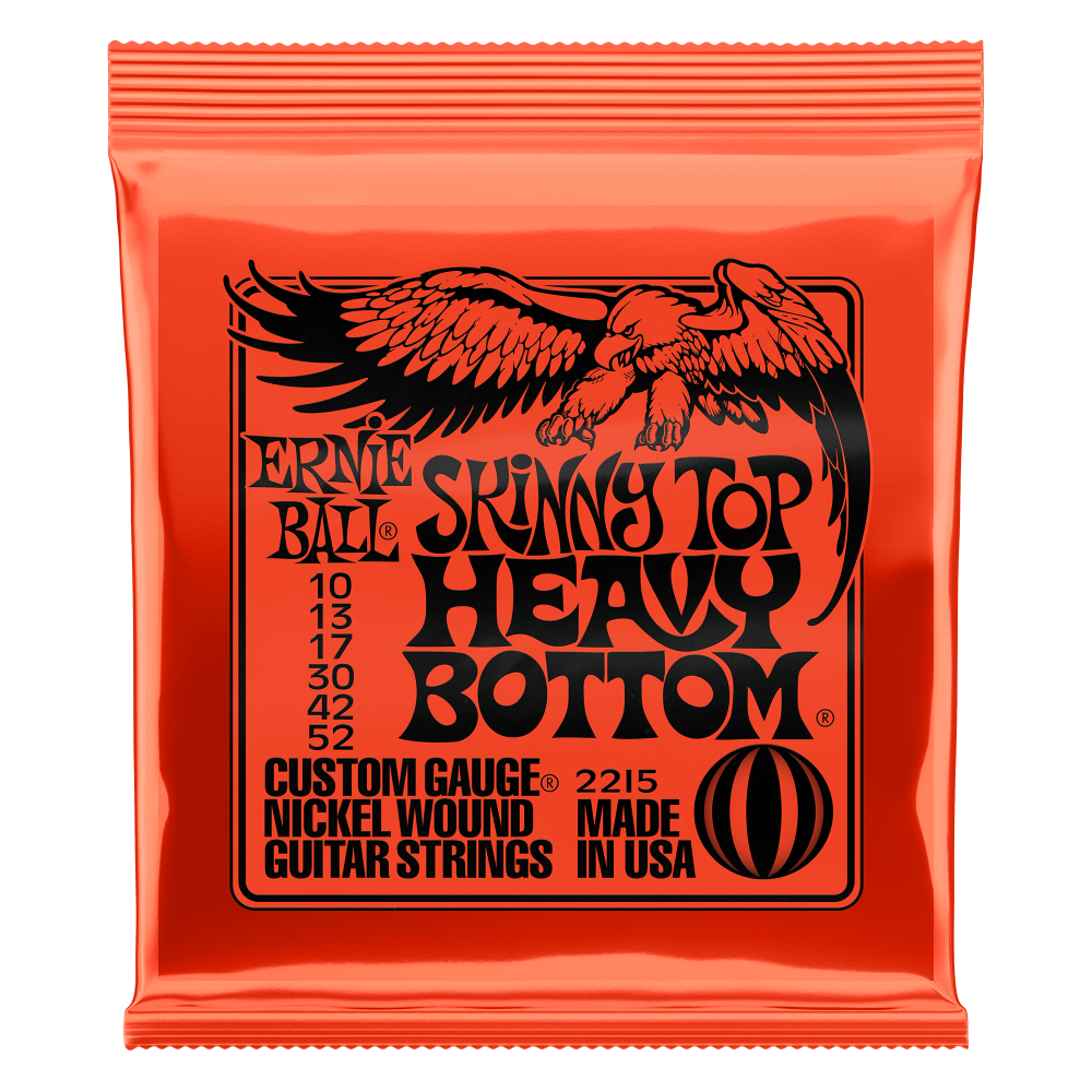 Ernie Ball 2215 Skinny Top Heavy Bottom Slinky Nickel Electric Guitar Strings 10-52