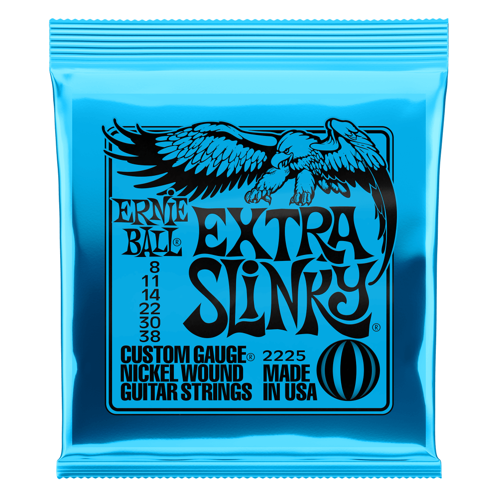 Ernie Ball 2225 Extra Slinky Nickel Electric Guitar Strings 8-38